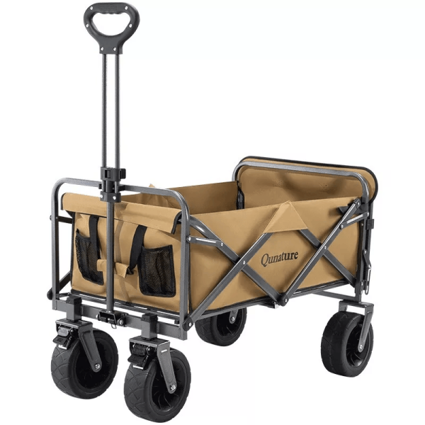 Qunature | Faltbarer Campingwagen – Stabiler Bollerwagen mit 180L Volumen, bis 150 kg belastbar